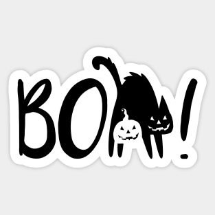 Boo cat Sticker